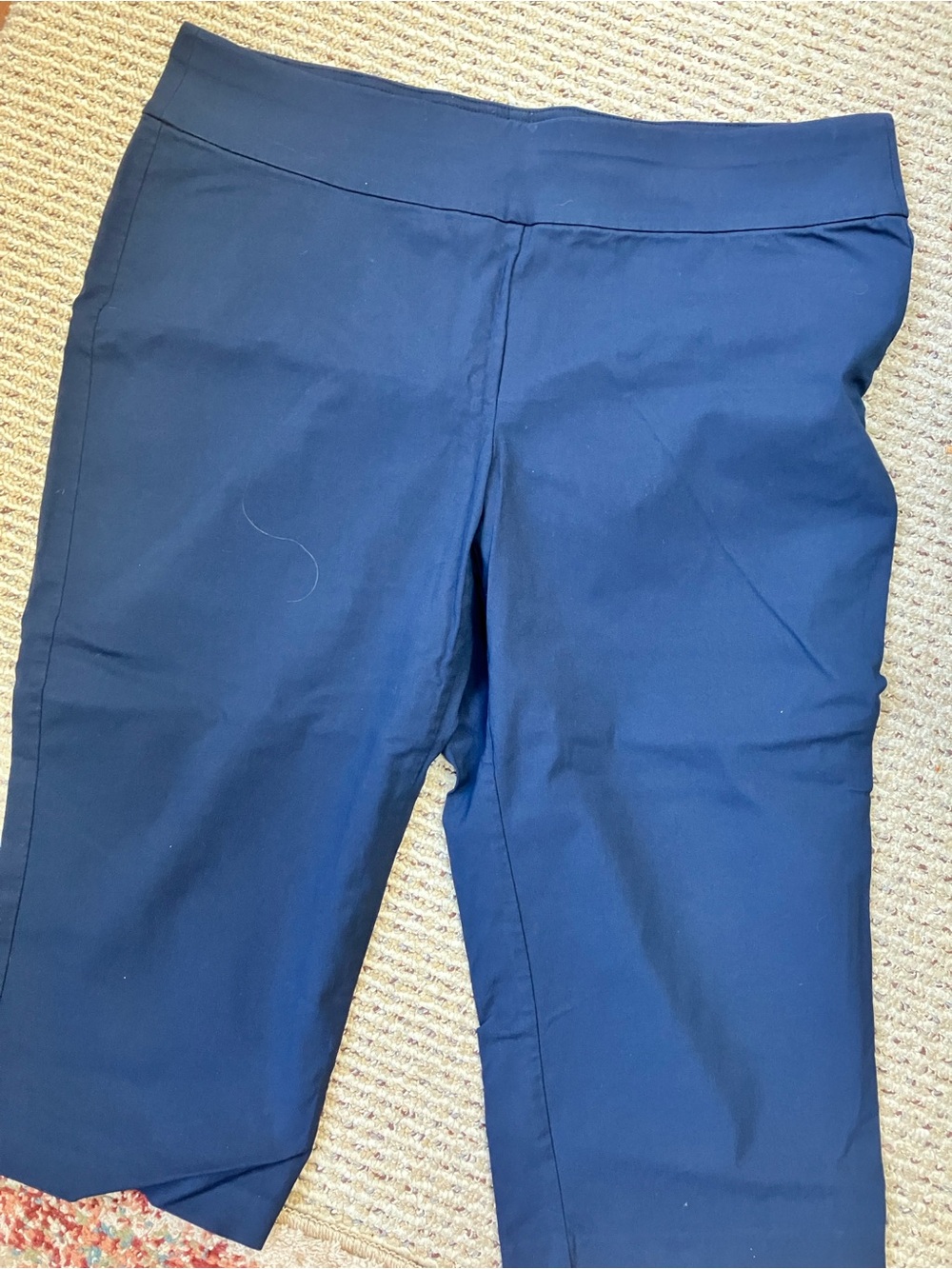 Christopher & Banks Deep Navy Pull-On Capri Pants